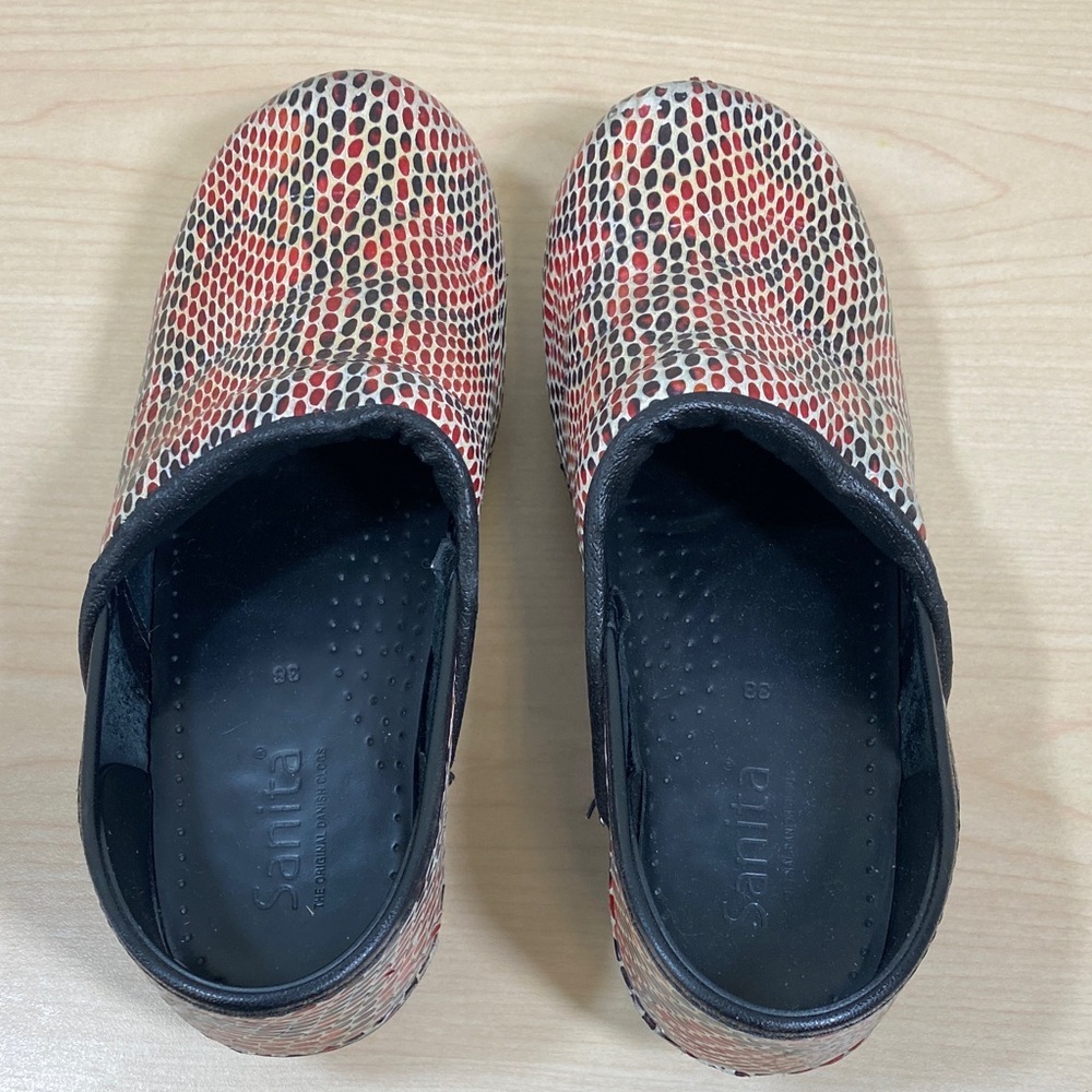 Colorful Snakeskin Pattern Clogs - Picture 6 of 10